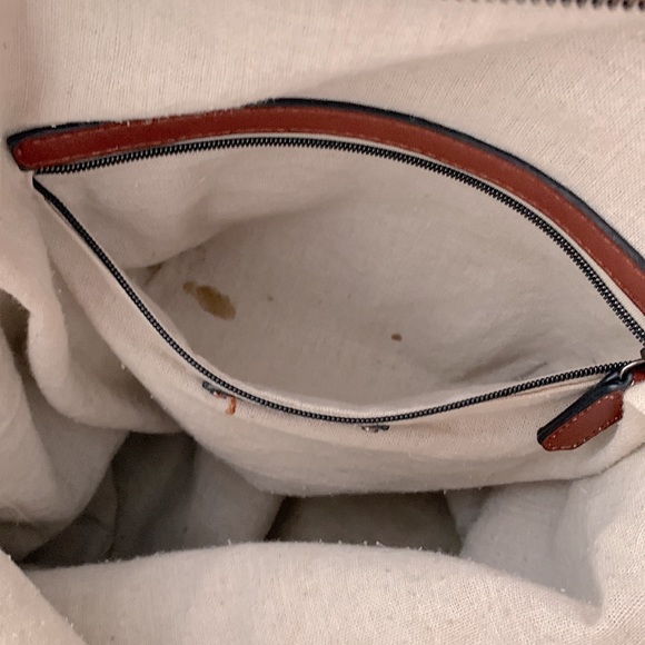 Zara Faux Leather Cognac Tote Bag - Picture 9 of 9